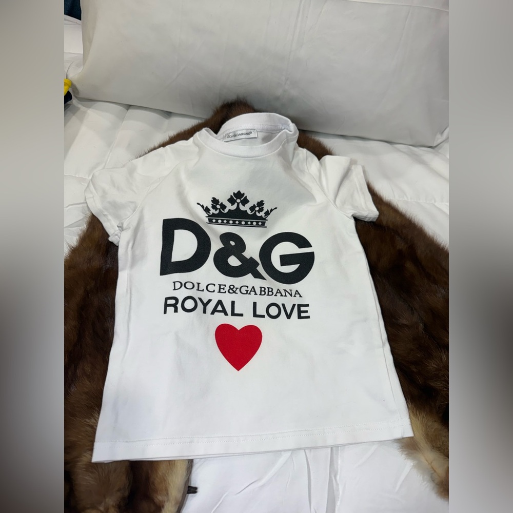 Dolce & Gabbana White Royal Love Kids T-Shirt